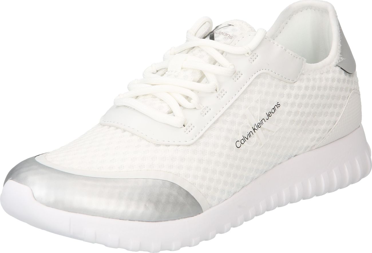 Calvin Klein Jeans Tenisky černá / stříbrná / bílá