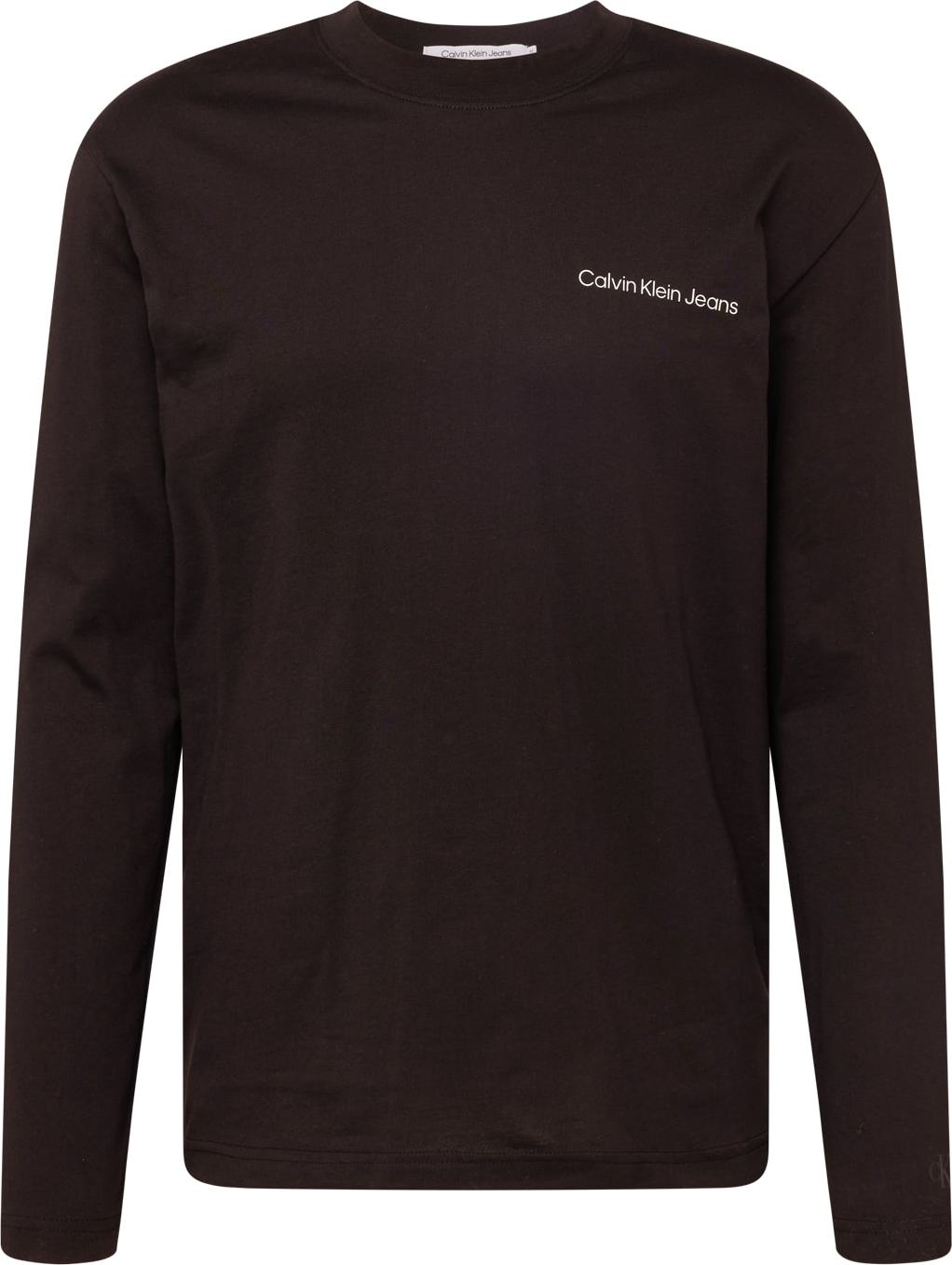 Calvin Klein Jeans Tričko černá / bílá