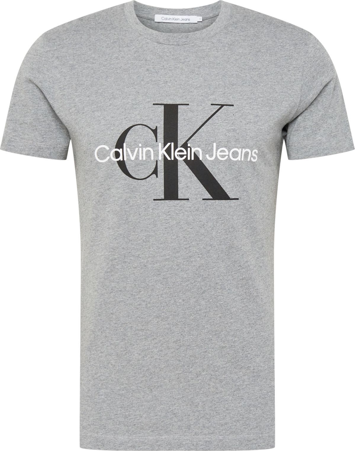 Calvin Klein Jeans Tričko šedý melír / černá / bílá
