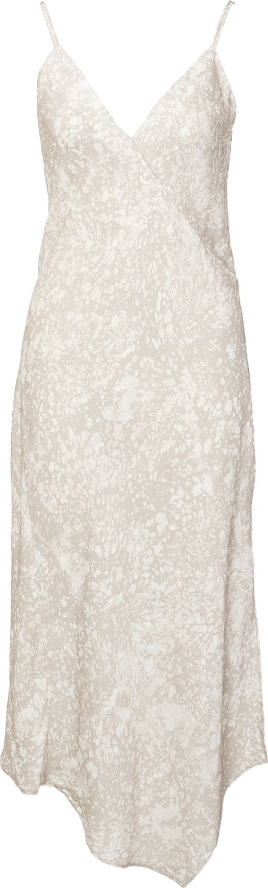 Calvin Klein Šaty šedobéžová / bílá