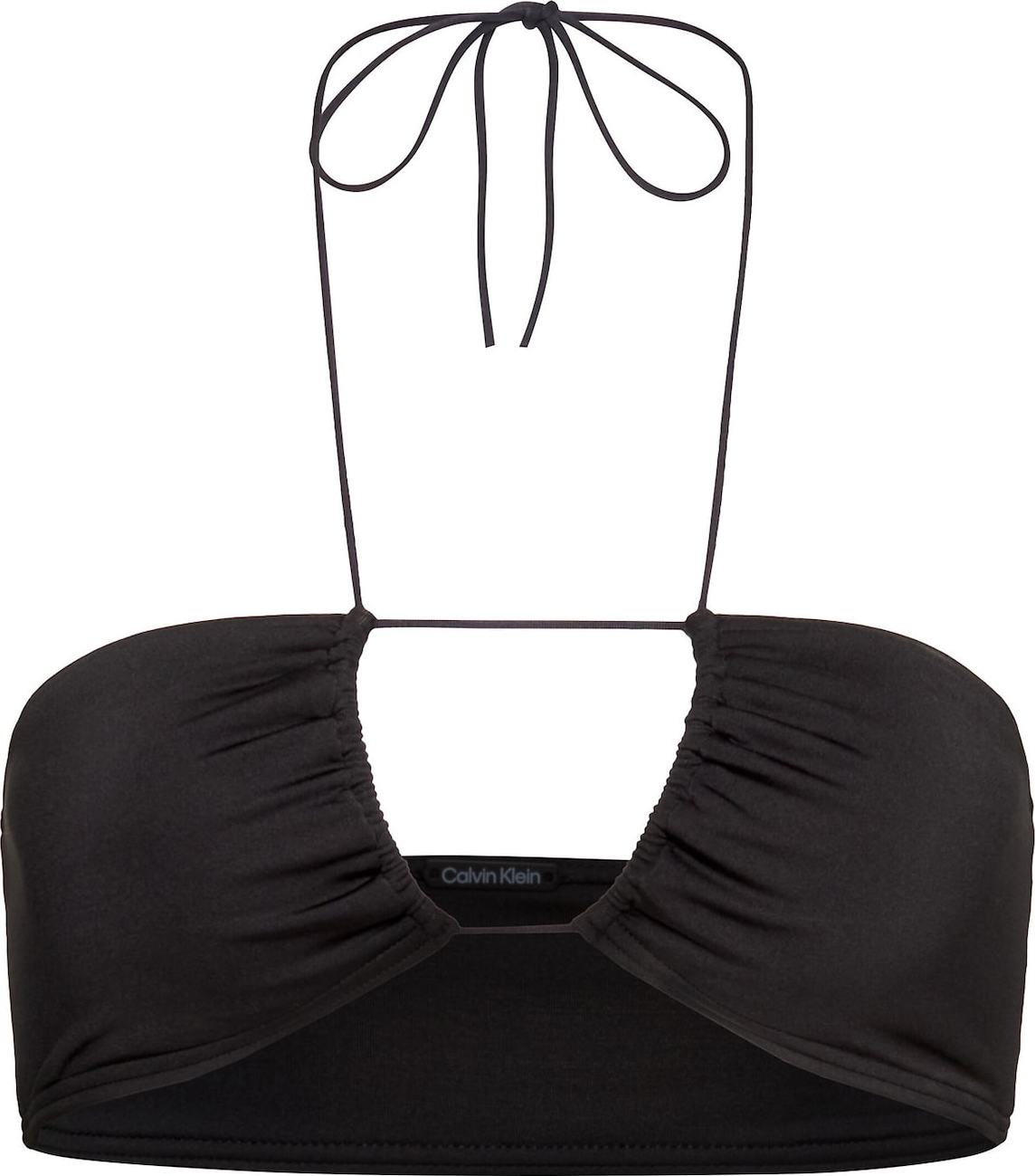 Calvin Klein Swimwear Horní díl plavek černá