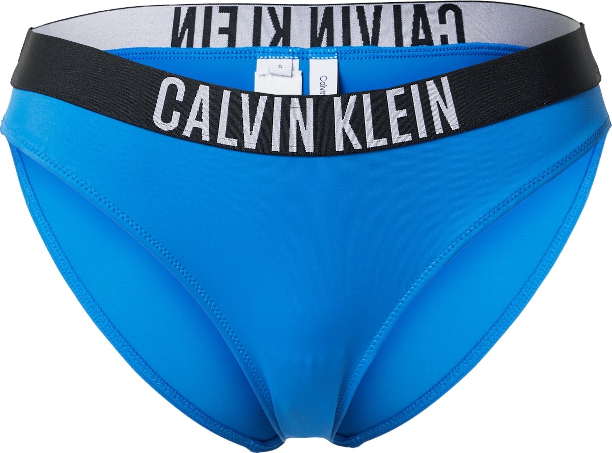 Calvin Klein Swimwear Spodní díl plavek modrá / černá / bílá