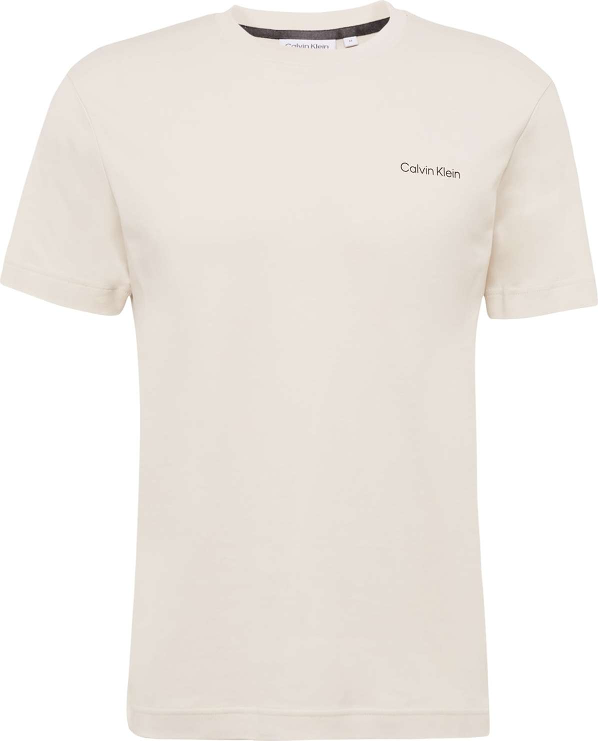 Calvin Klein Tričko světle béžová / černá