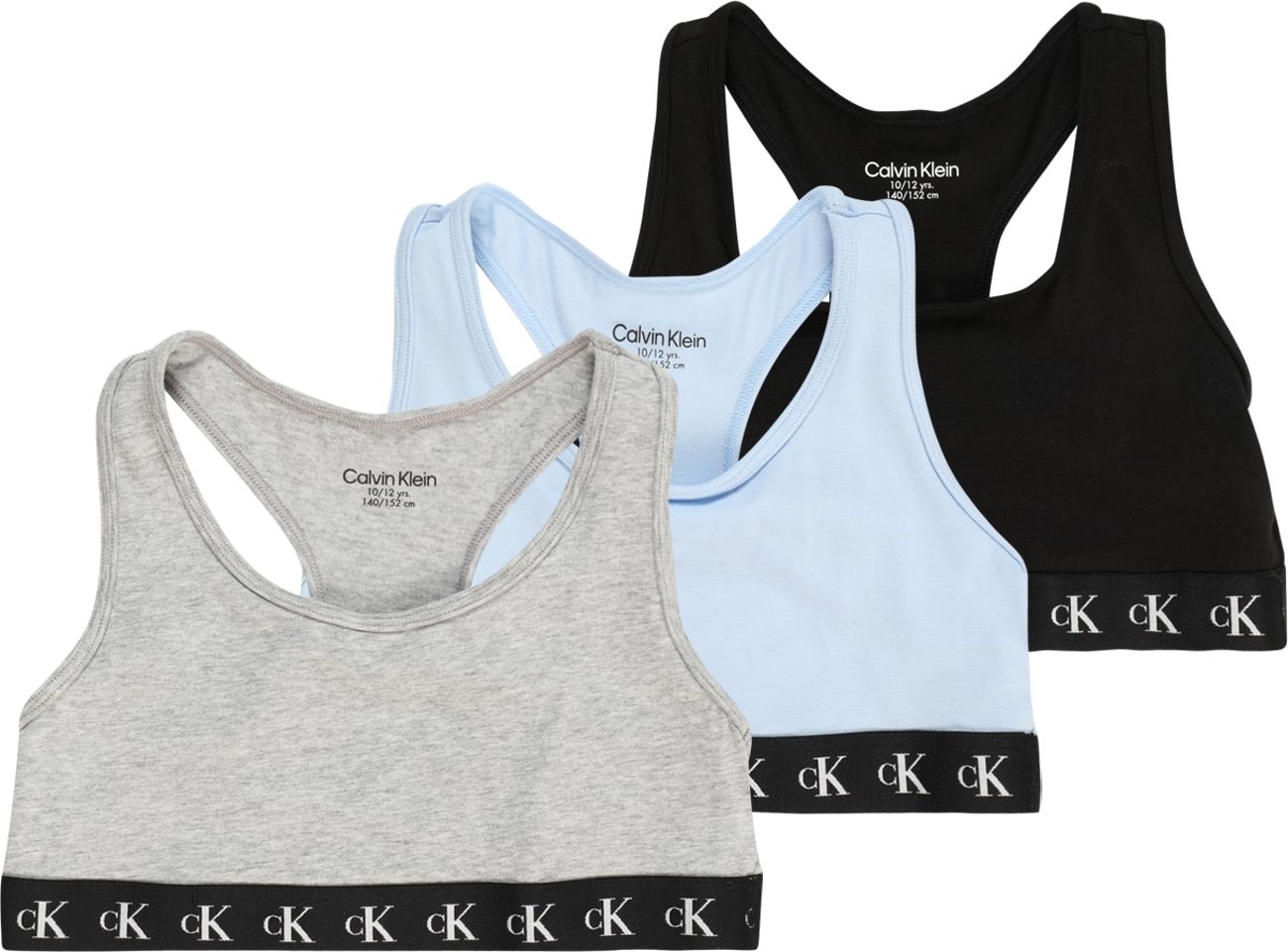 Calvin Klein Underwear Podprsenka světlemodrá / šedý melír / černá