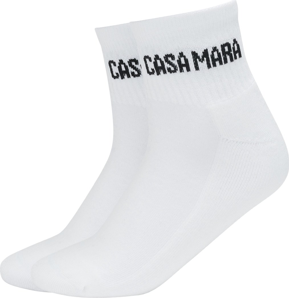 Casa Mara Ponožky 'CM' bílá