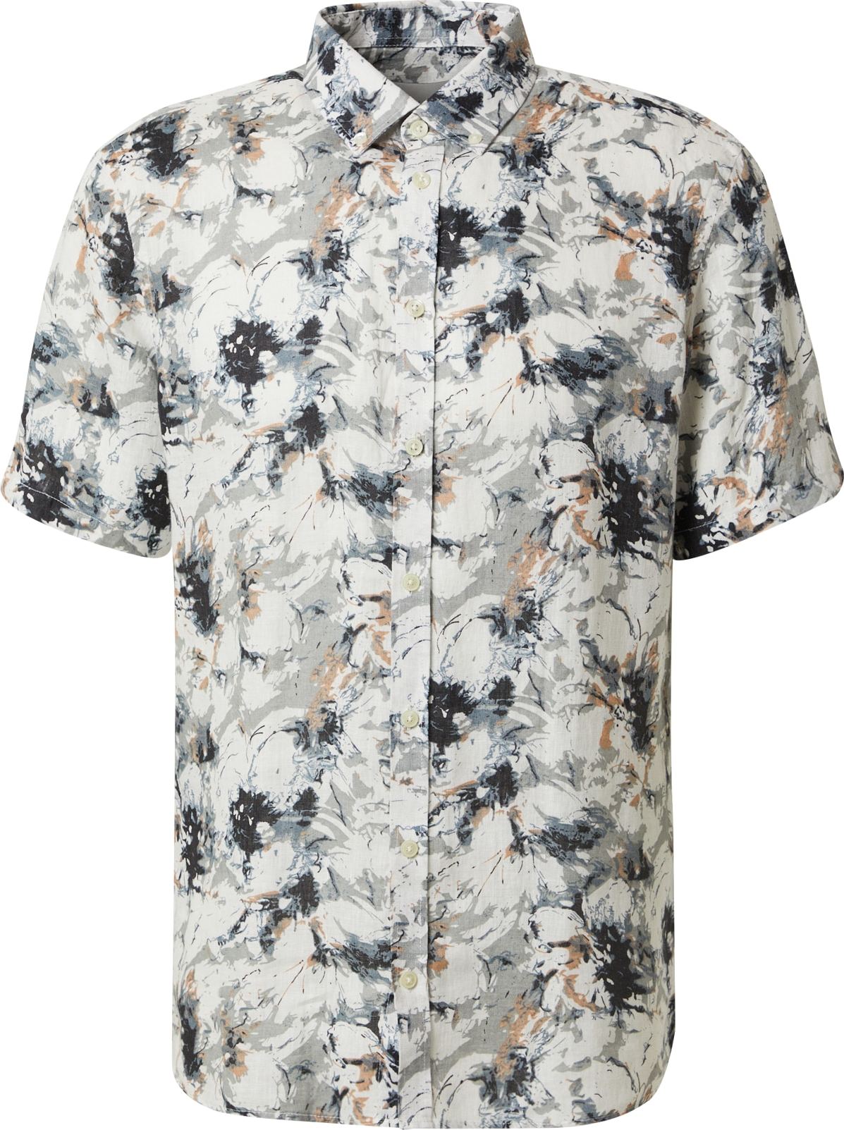 Casual Friday Košile 'Anton' šedá / lososová / černá / bílá