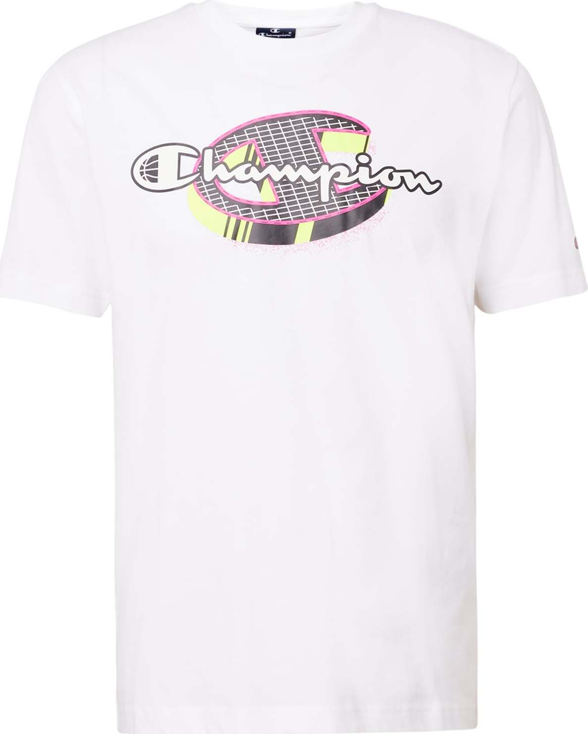 Champion Authentic Athletic Apparel Tričko pastelově žlutá / eosin / černá / bílá