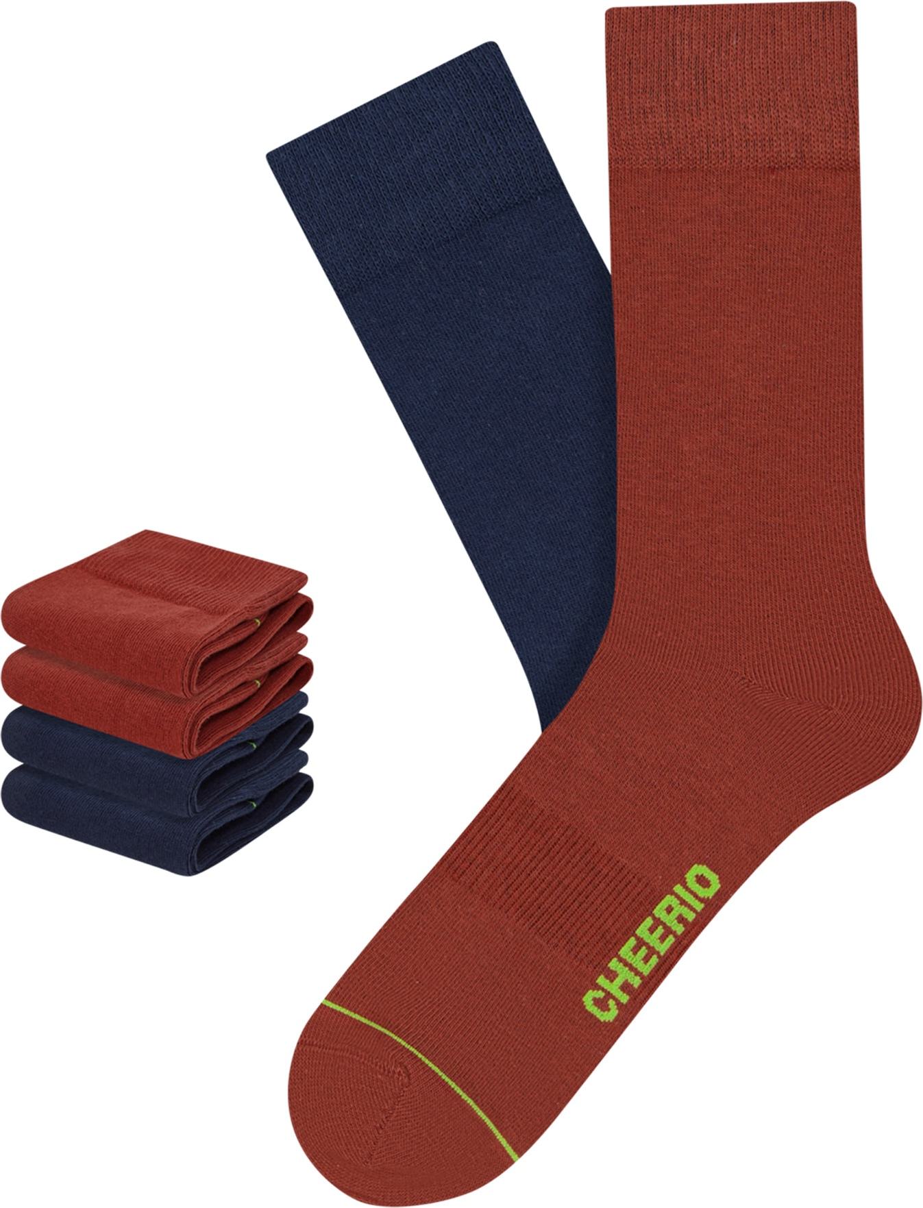 CHEERIO* Ponožky 'Best Friend' modrá / svítivě zelená / krvavě červená