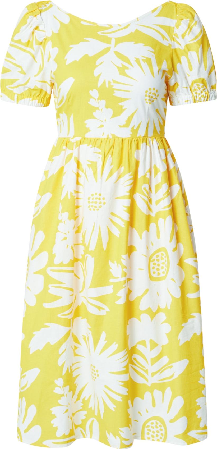 Compania Fantastica Šaty 'Vestido' žlutá / bílá