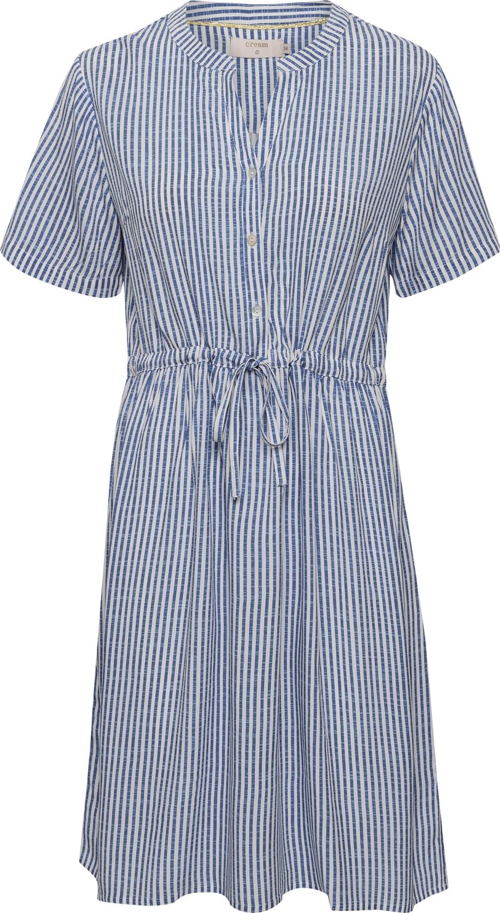 Cream Košilové šaty 'Ferina' světlemodrá / offwhite