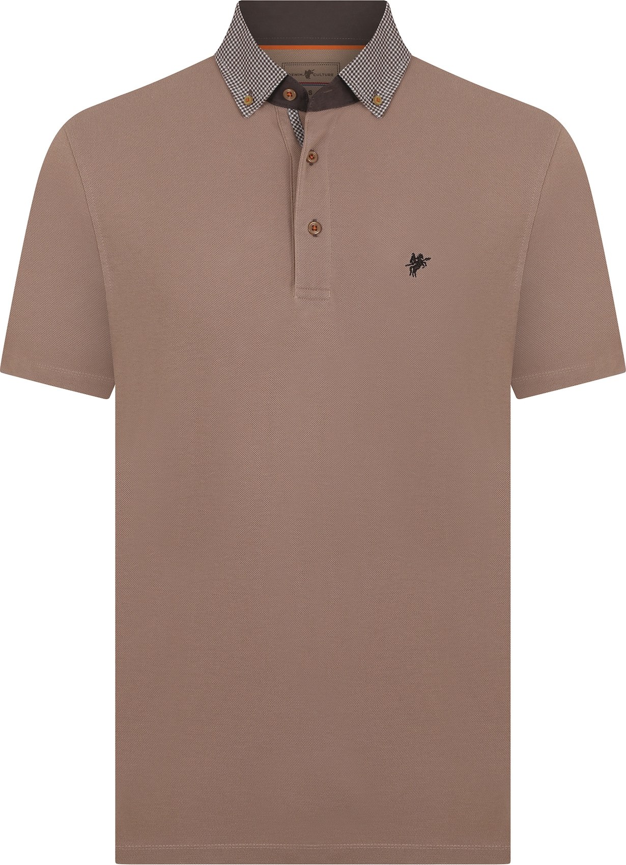 DENIM CULTURE Tričko 'Avery' mokka / světle hnědá