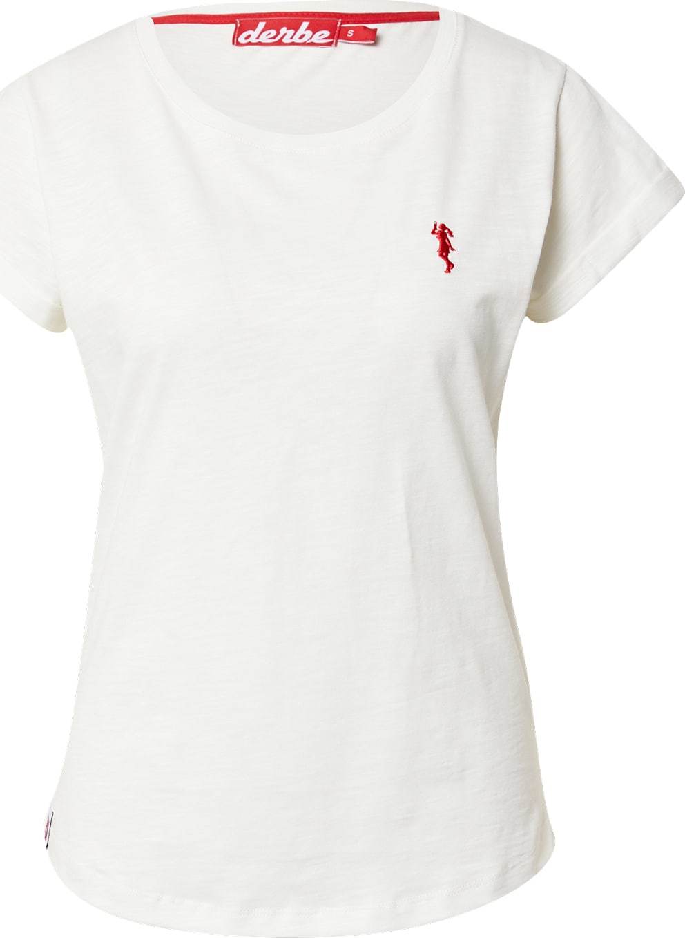 Derbe Tričko červená / bílý melír