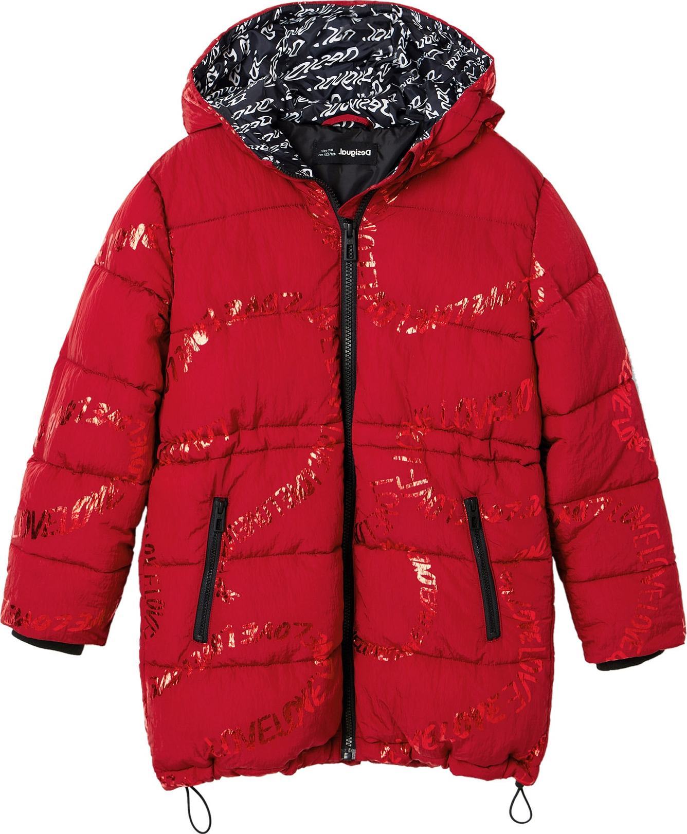 Desigual Přechodná bunda červená