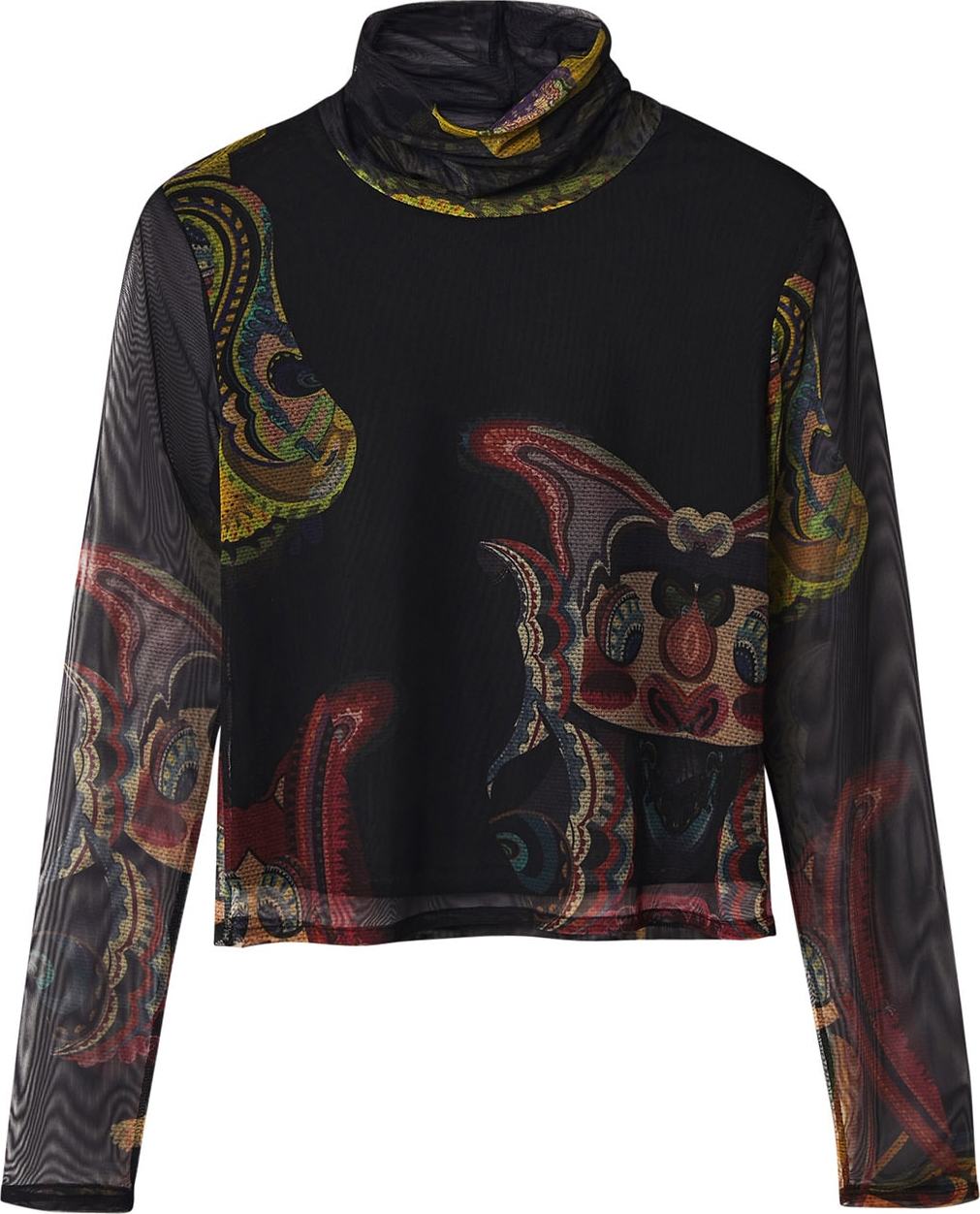 Desigual Tričko 'Friends' světle hnědá / zelená / tmavě červená / černá