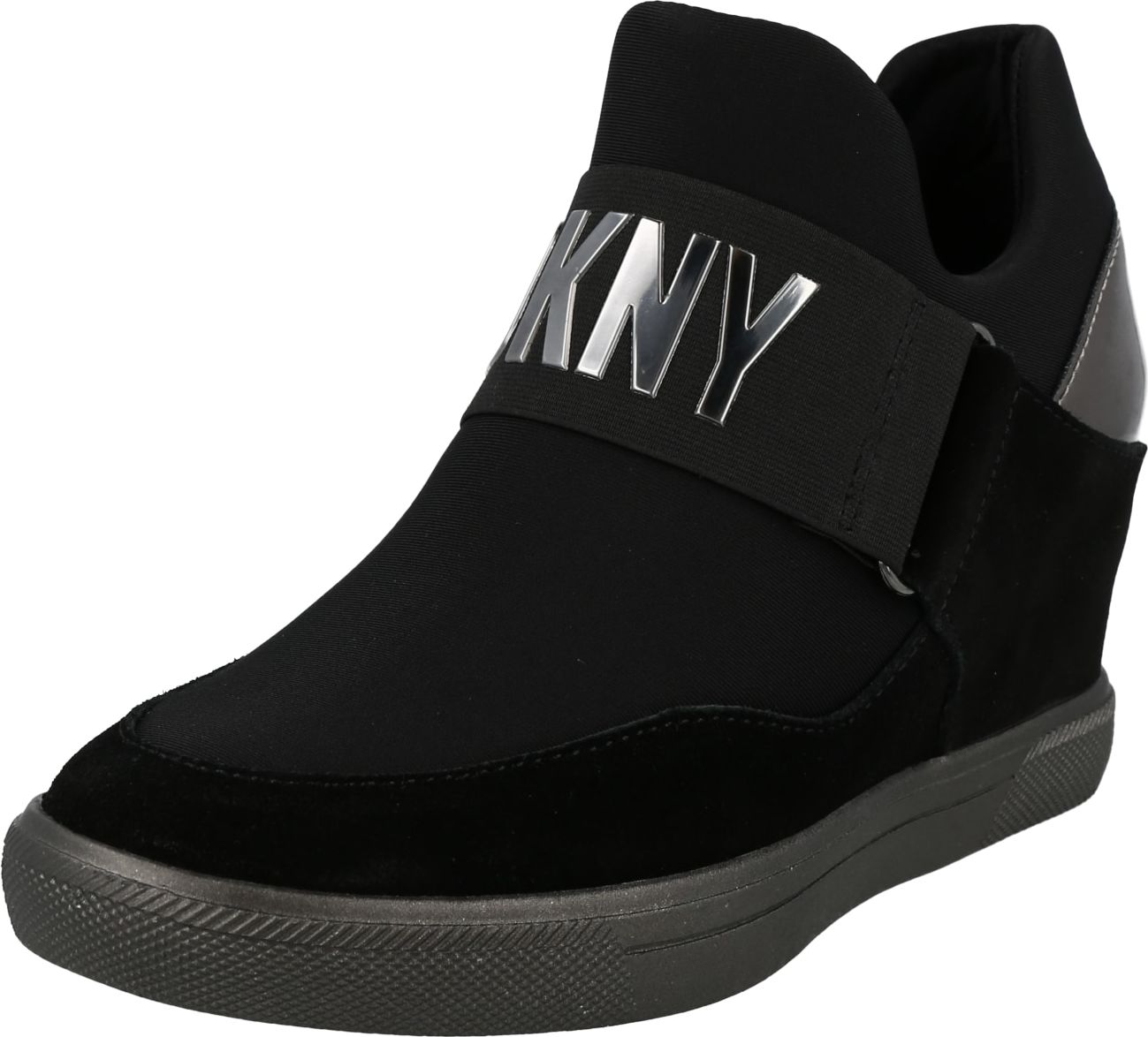 DKNY Slip on boty 'COSMOS' černá / stříbrná
