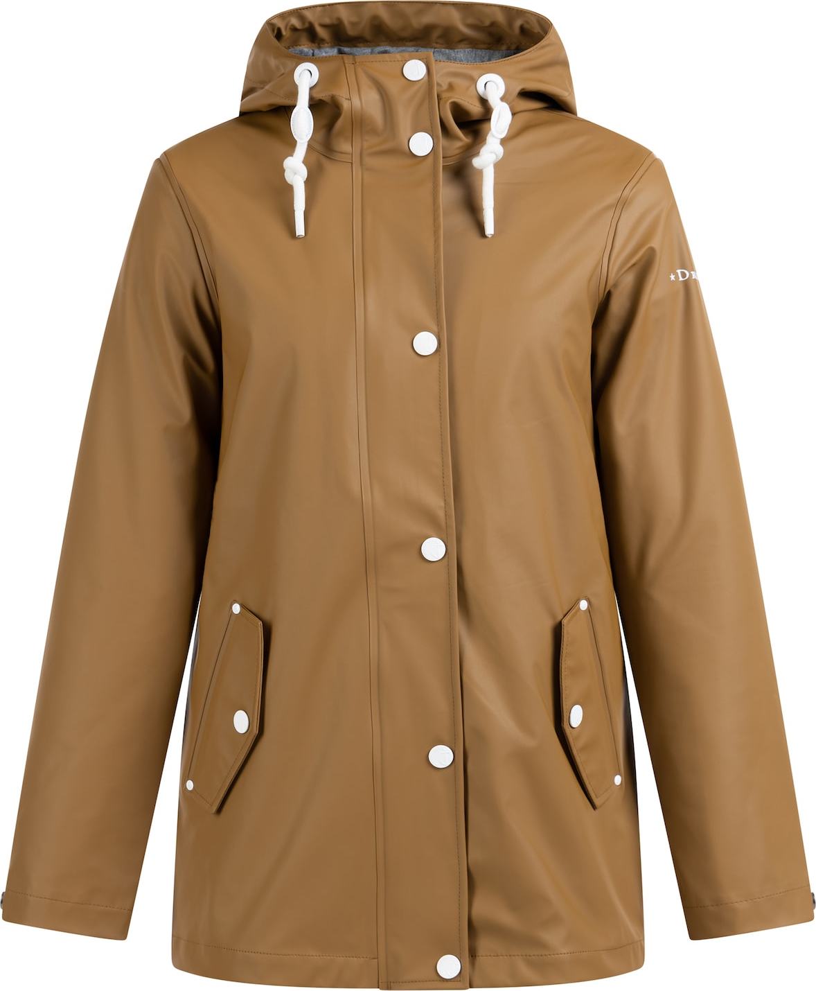 DreiMaster Maritim Přechodná bunda hnědá / bílá