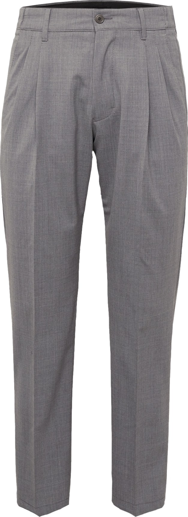 DRYKORN Kalhoty se sklady v pase 'LEEK' šedý melír