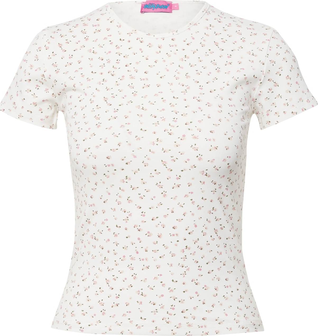 Edikted Tričko krémová / tmavě zelená / růžová / starorůžová