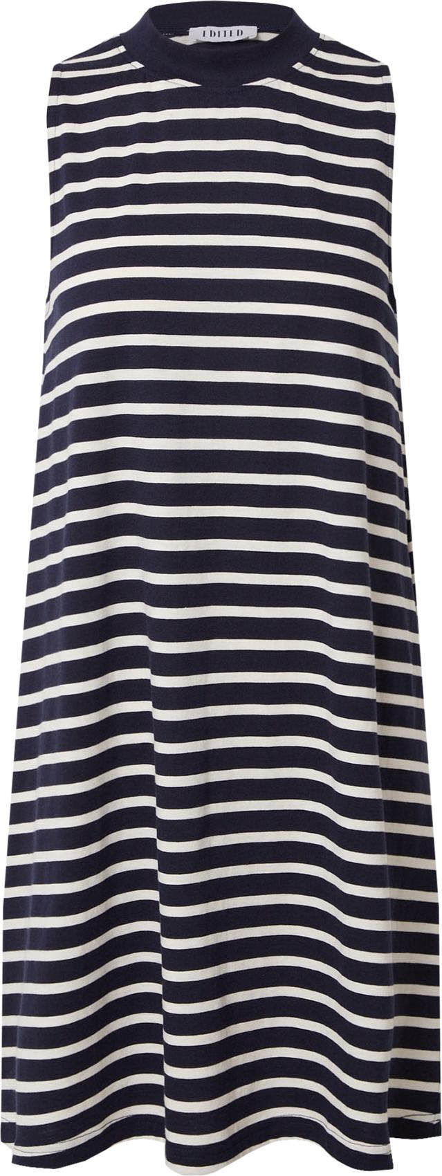 EDITED Šaty 'Aleana' námořnická modř / bílá