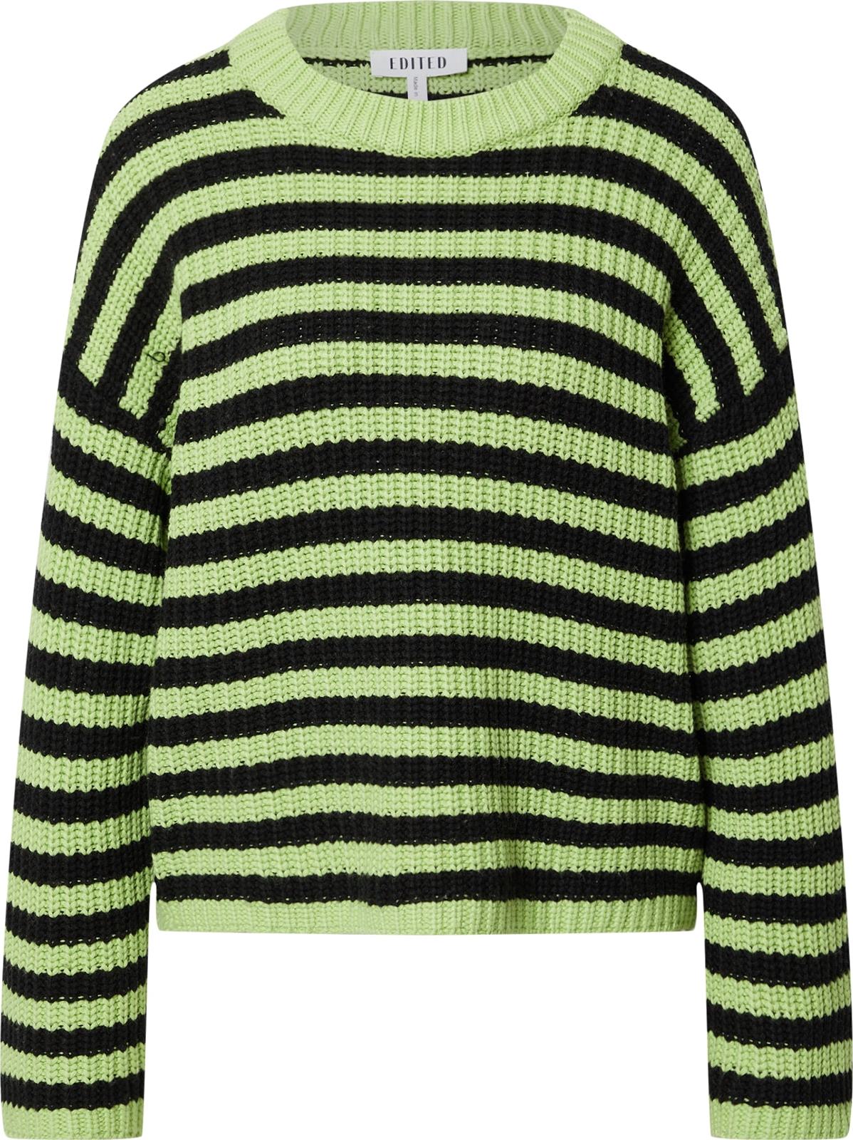 EDITED Svetr 'Danco' zelená / černá