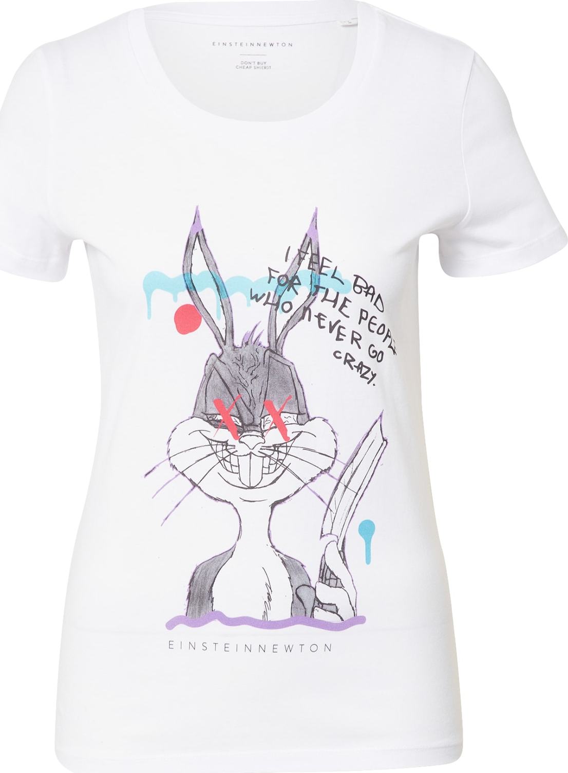 EINSTEIN & NEWTON Tričko šedá / světle fialová / červená / černá / bílá