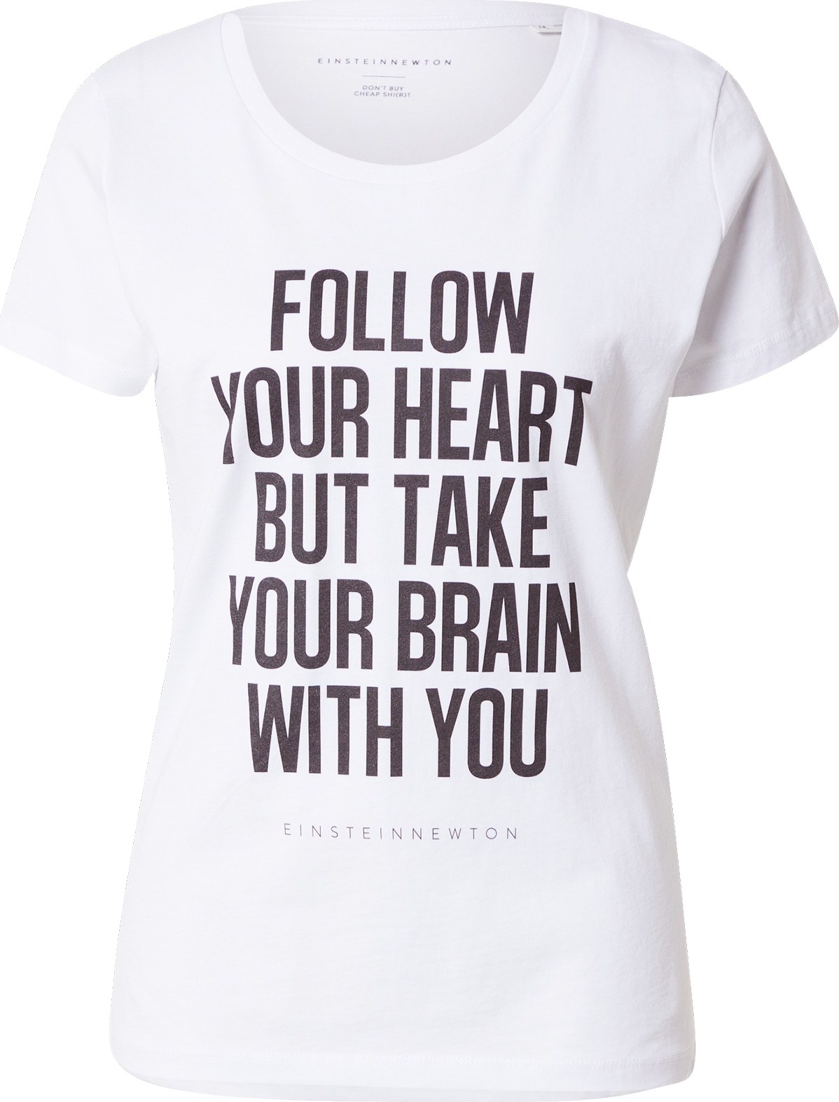 EINSTEIN & NEWTON Tričko 'Brain' černá / bílá