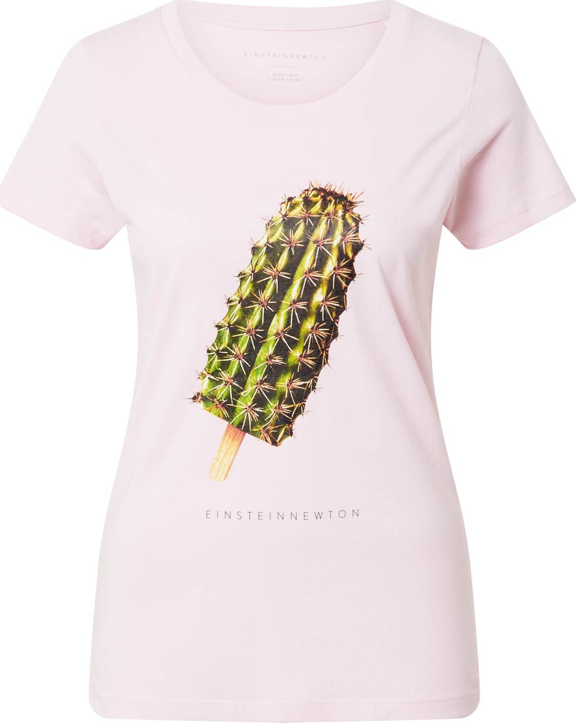 EINSTEIN & NEWTON Tričko 'Cactus Ice' zelená / růžová