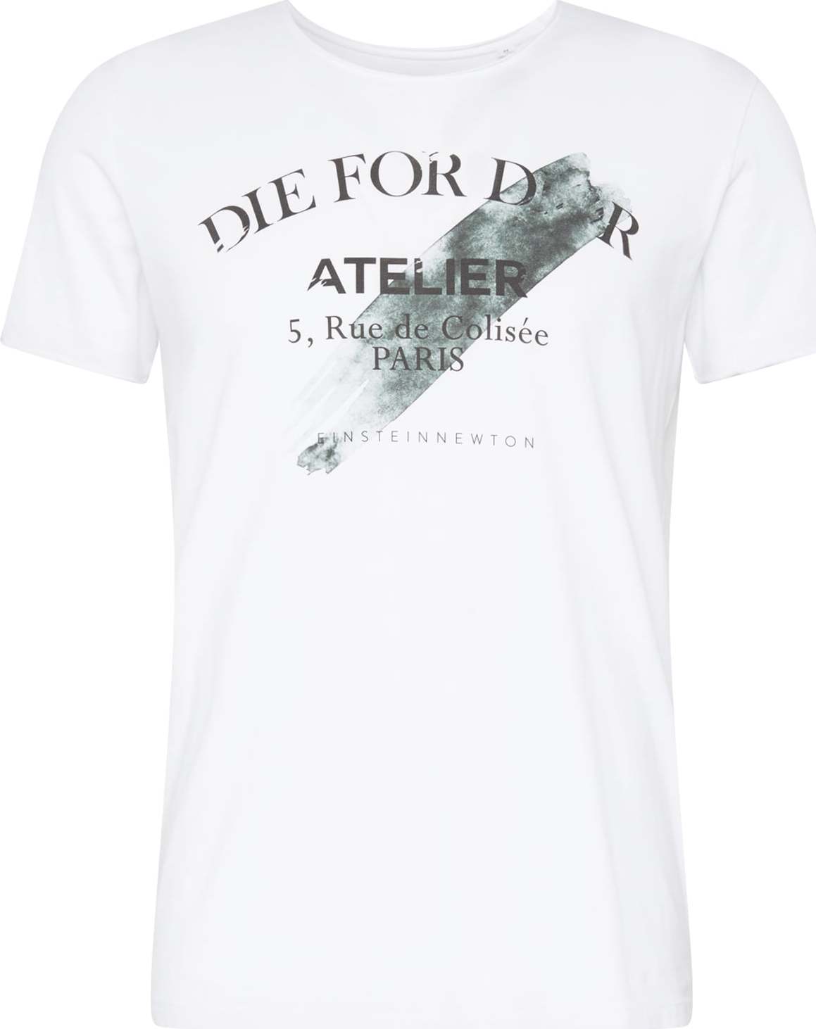 EINSTEIN & NEWTON Tričko 'Green Atelier ' černá / bílá