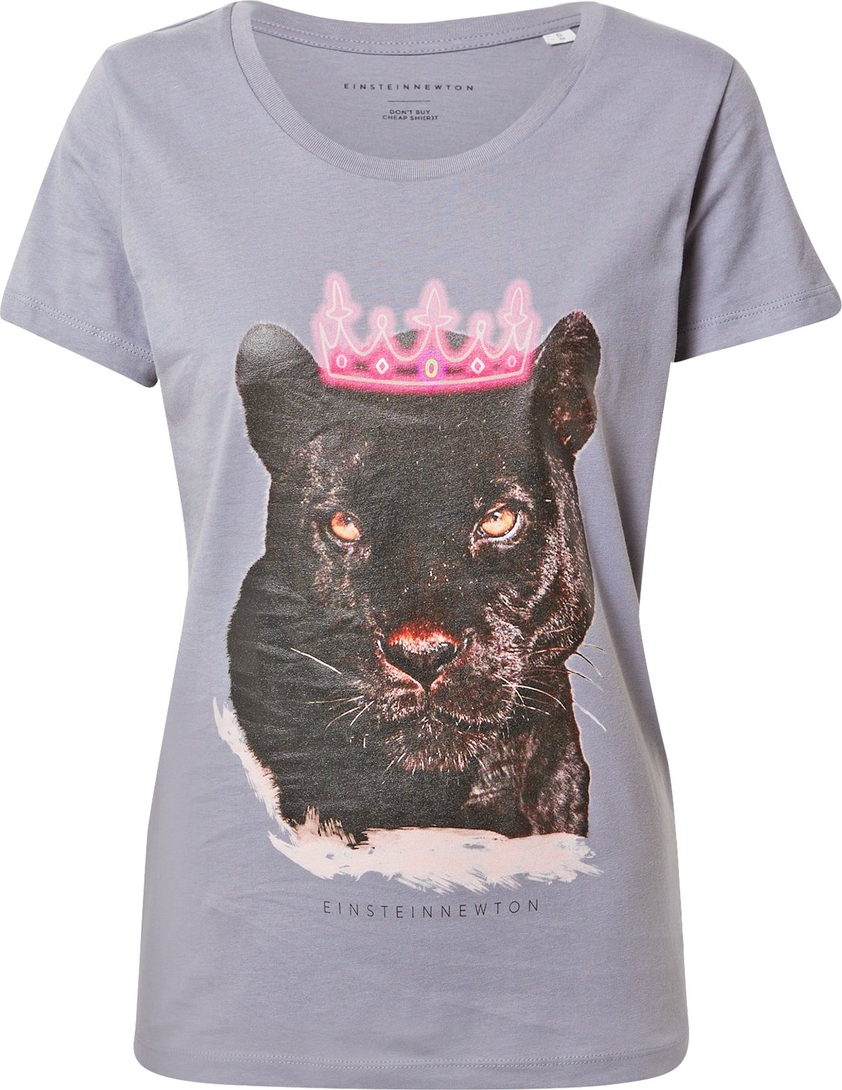 EINSTEIN & NEWTON Tričko 'Puma' šedá / antracitová / pink