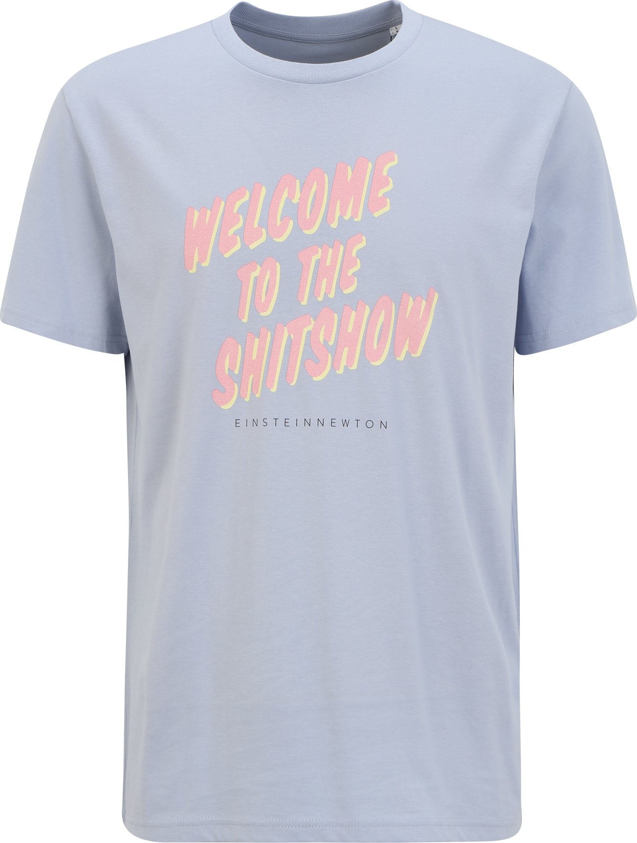 EINSTEIN & NEWTON Tričko 'Shitshow' modrá / světlemodrá / žlutá / růžová