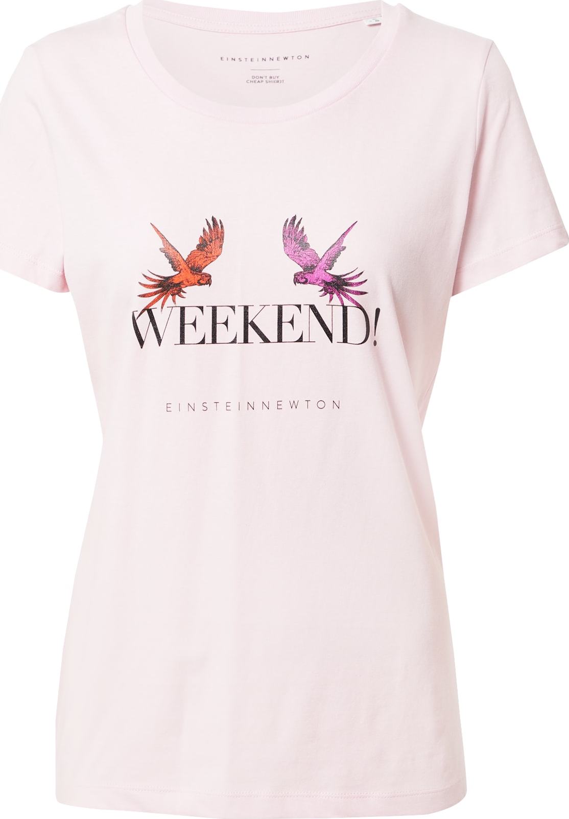 EINSTEIN & NEWTON Tričko 'Weekend' cyclam / tmavě oranžová / růžová / černá
