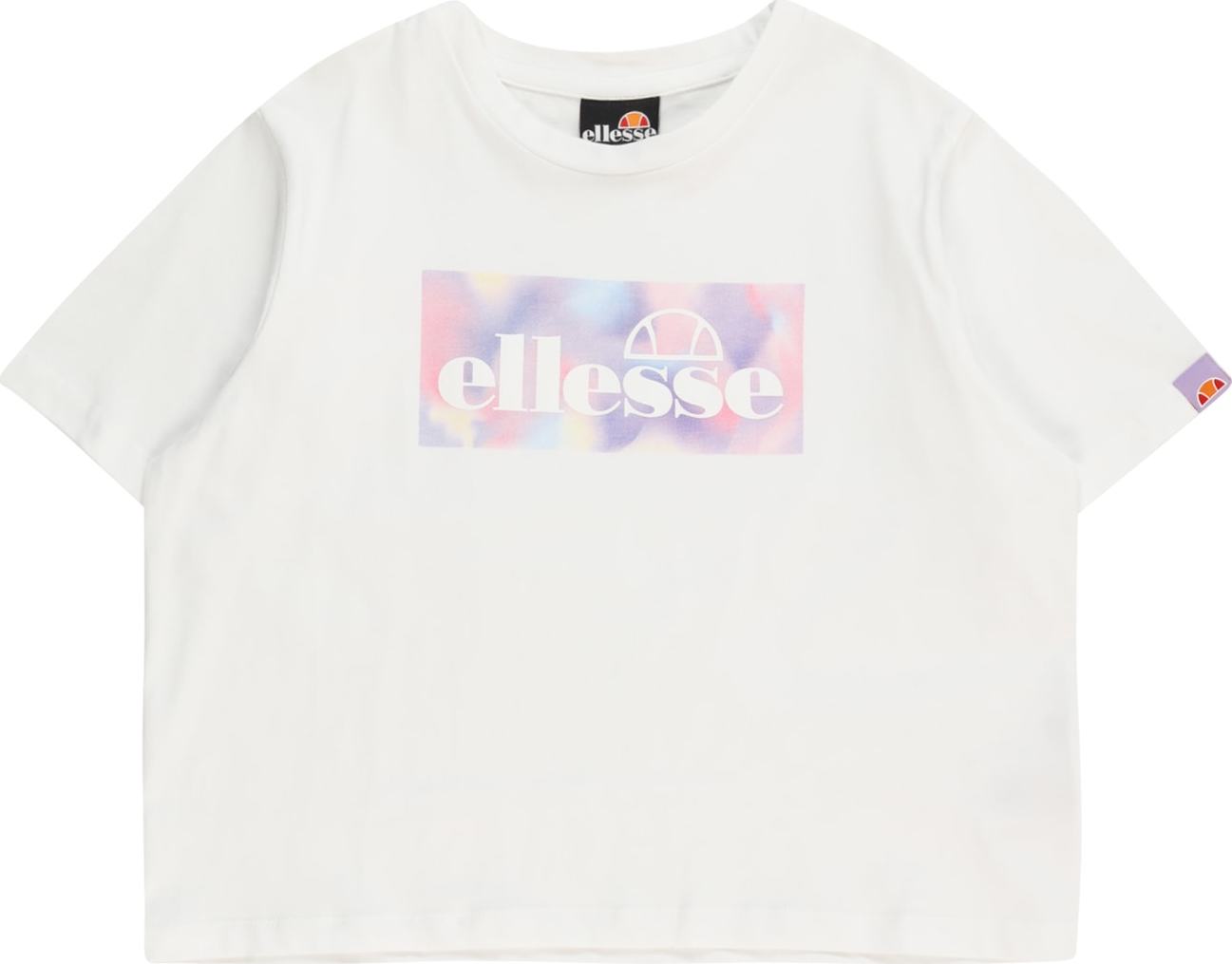 ELLESSE Tričko 'Casia' světlemodrá / lenvandulová / světle růžová / bílá