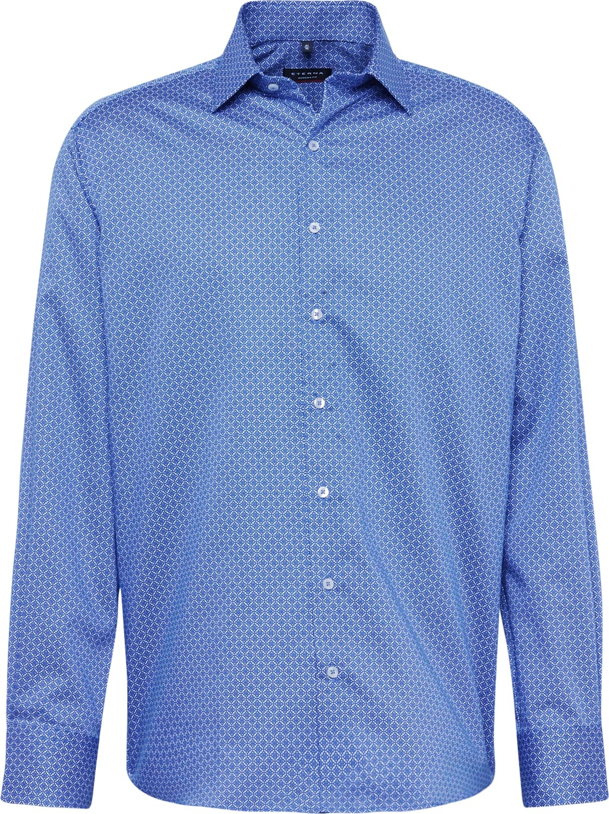 ETERNA Košile modrá / přírodní bílá