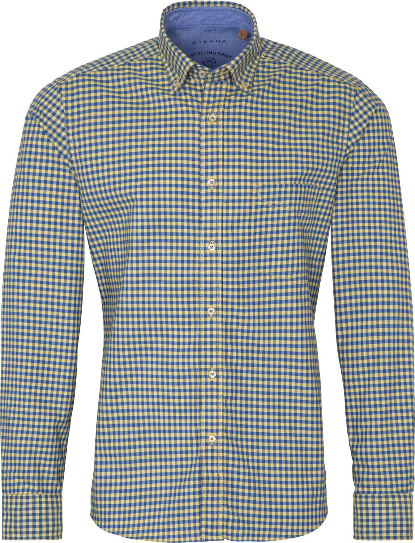 ETERNA Košile modrá / žlutá