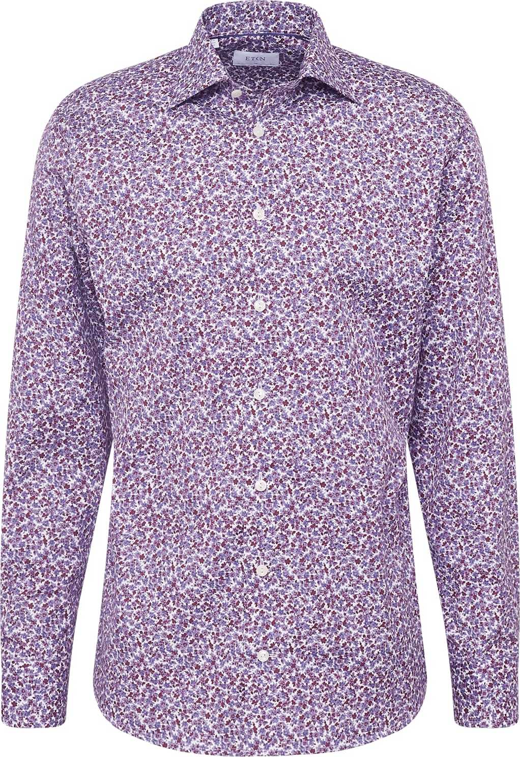 ETON Košile pastelová modrá / bobule / tmavě fialová