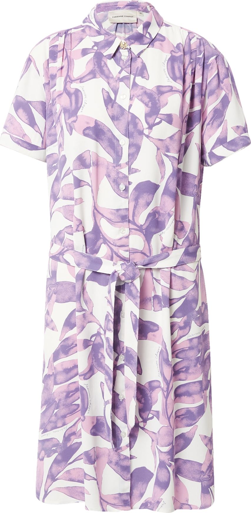 Fabienne Chapot Košilové šaty fialová / tmavě fialová / bílá