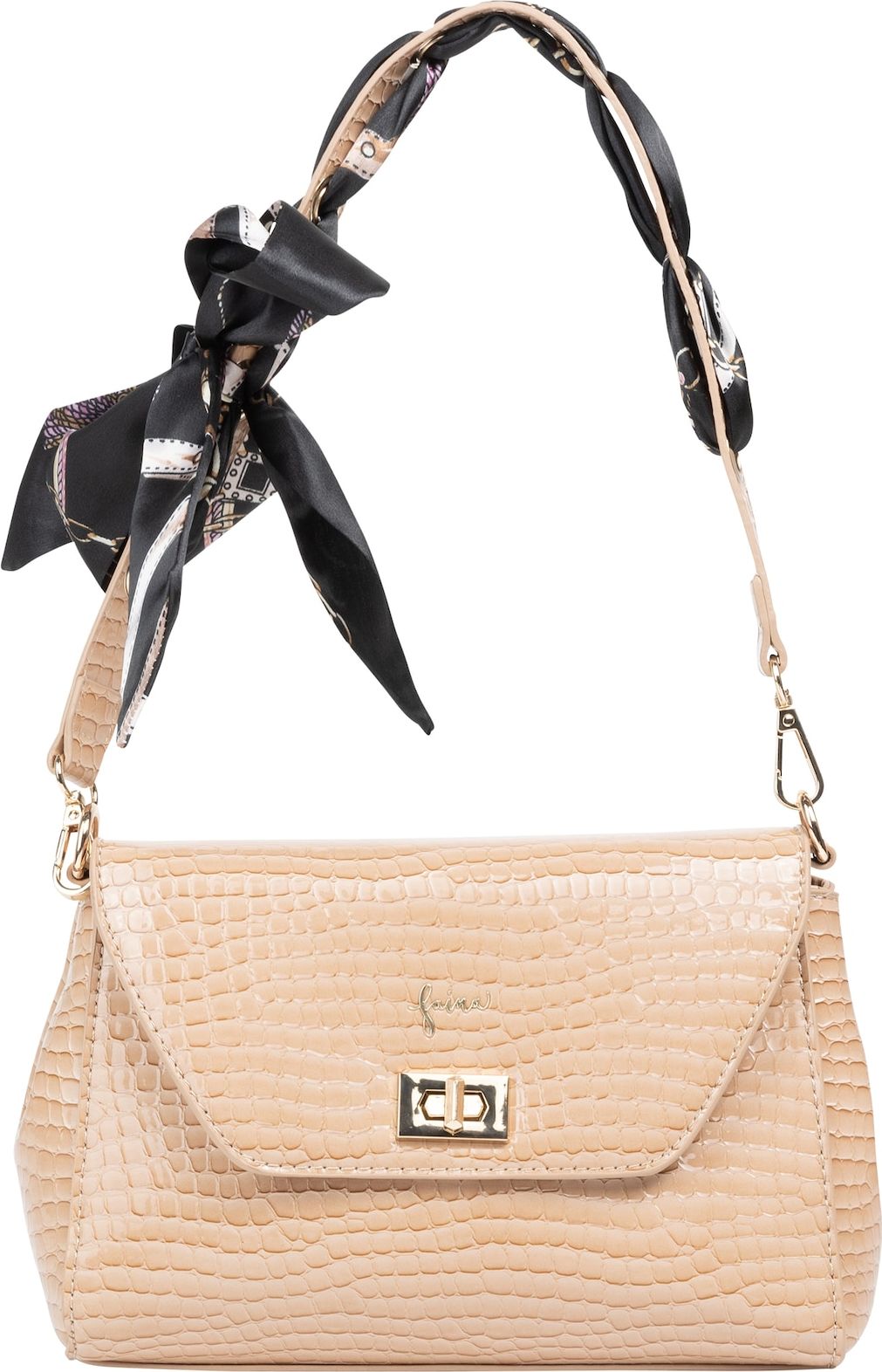 faina Taška přes rameno 'Tylin' béžová / černá