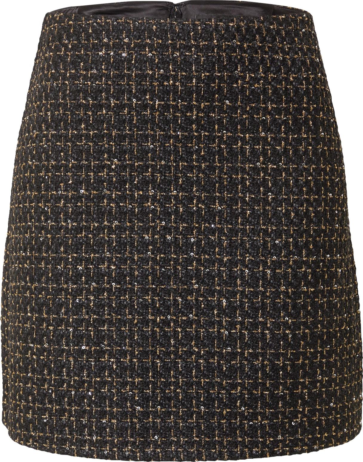 Forever New Sukně 'Lara' zlatá / černá