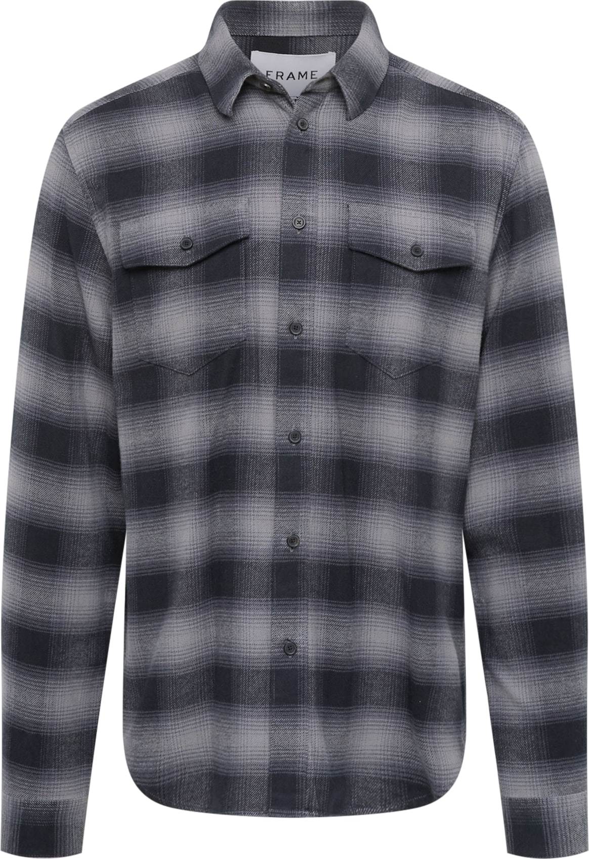 FRAME Košile šedá / grafitová / černá
