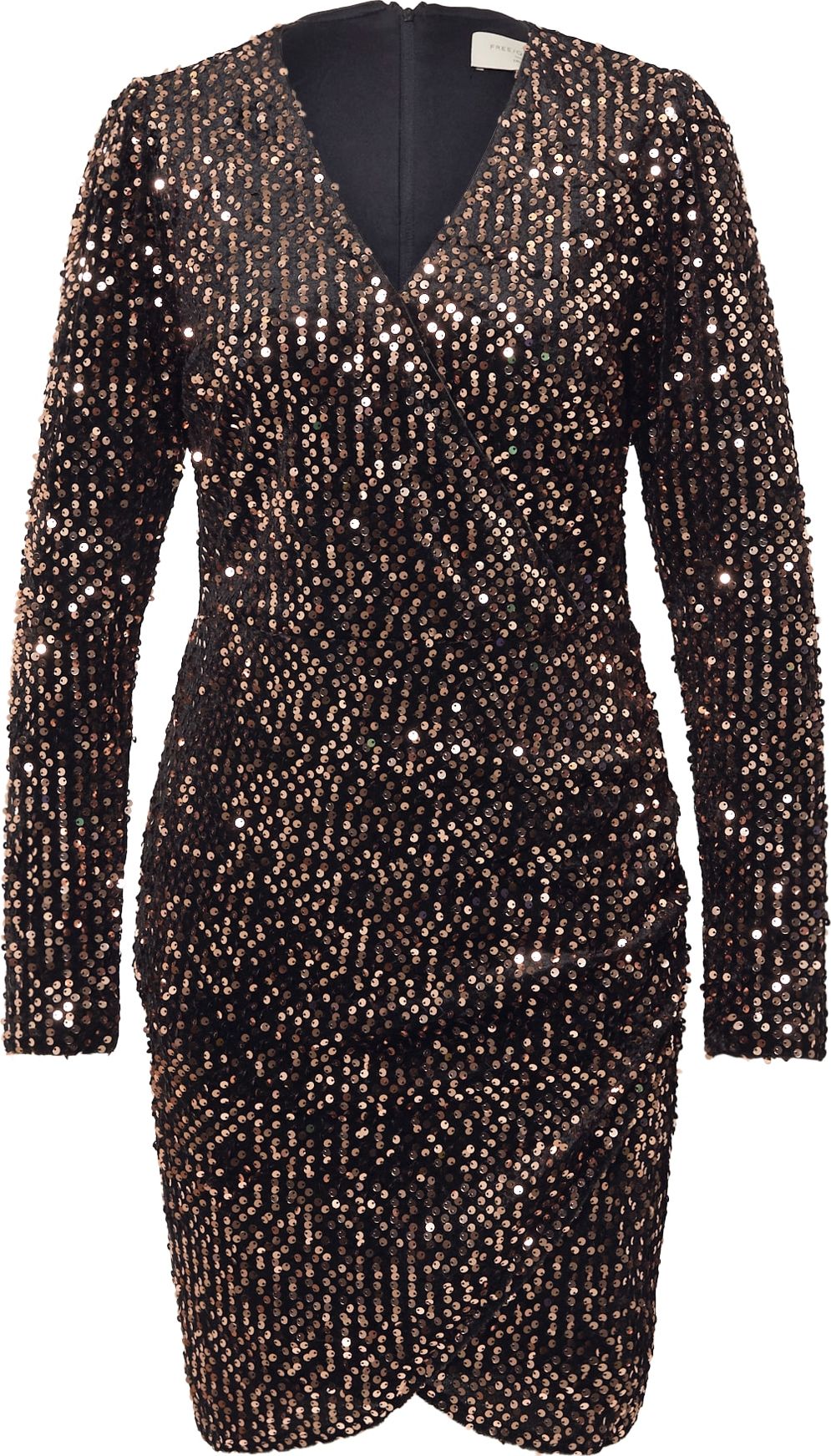 Freequent Šaty 'EVALY' bronzová / černá