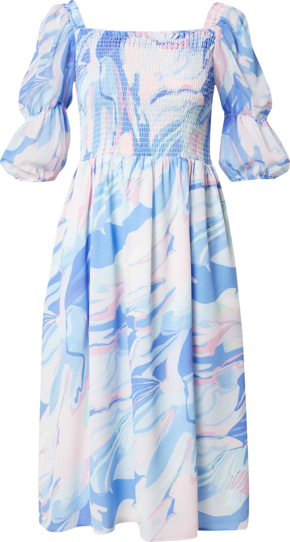 FRENCH CONNECTION Šaty 'VERONA' modrá / světlemodrá / růžová