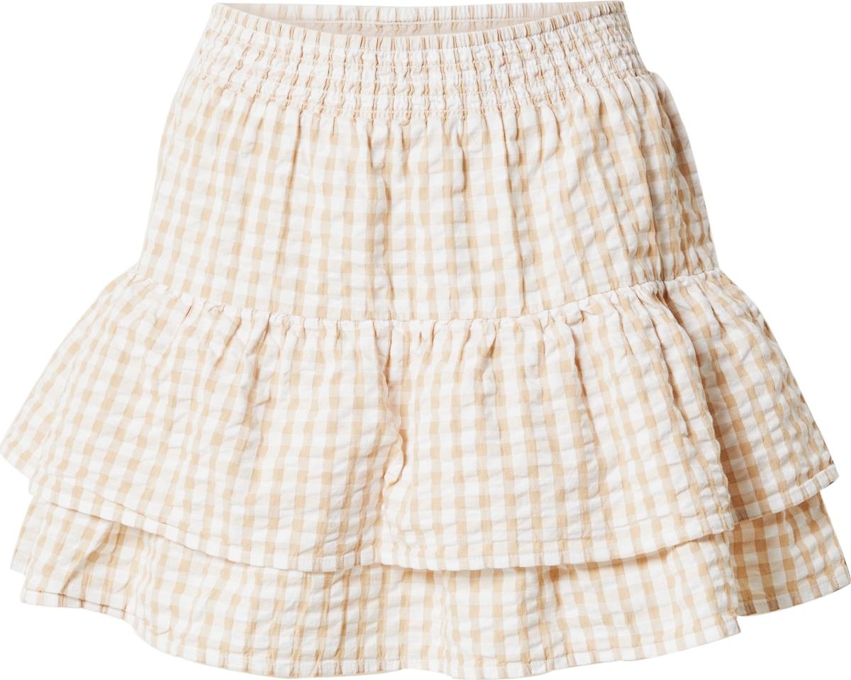 FRENCH CONNECTION Sukně 'FILIPPA' béžová / bílá