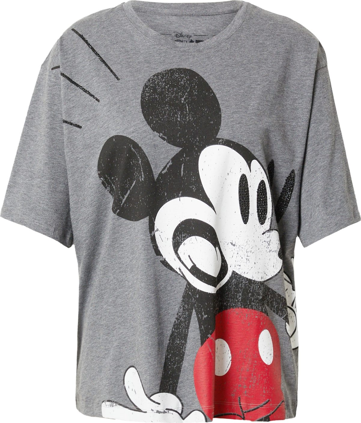 Frogbox Tričko 'Mickey Mouse' šedá / červená / černá / bílá