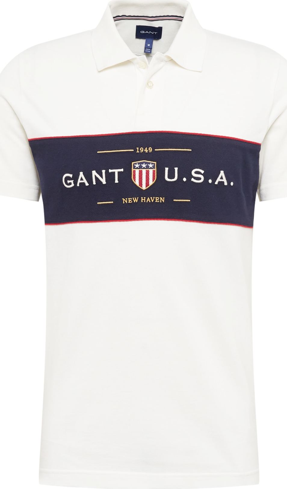 GANT Tričko režná / námořnická modř / červená