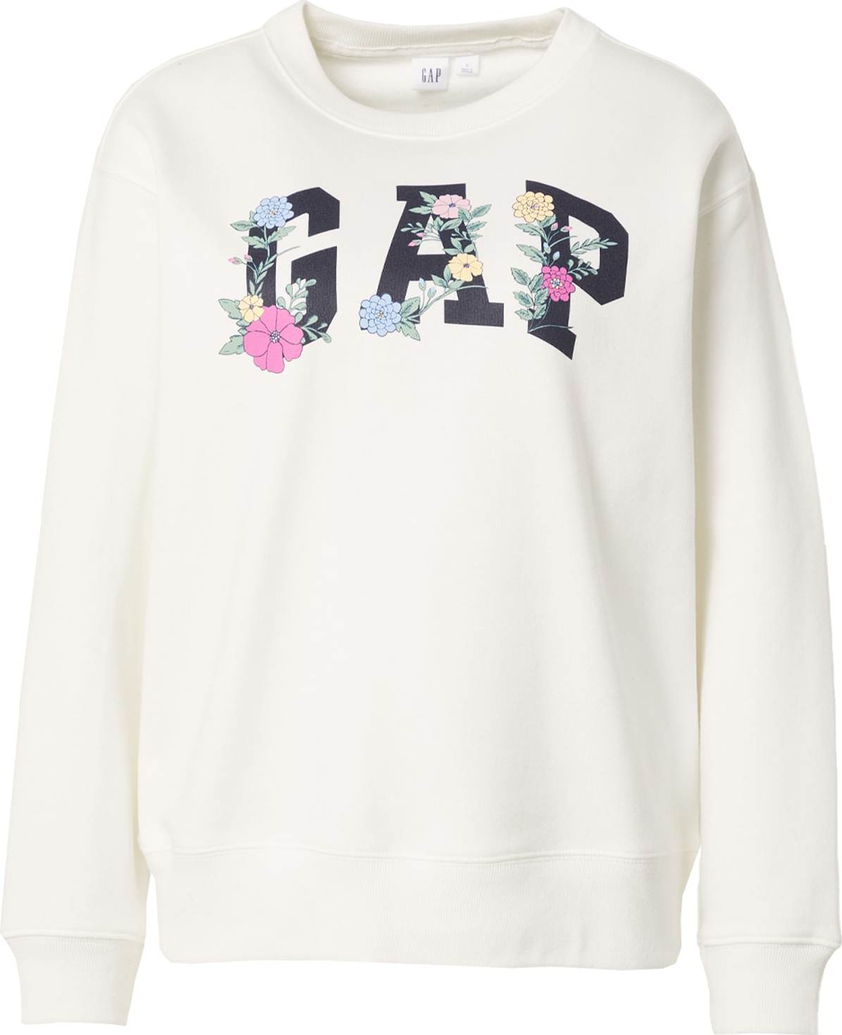 GAP Mikina noční modrá / světle žlutá / světle růžová / přírodní bílá