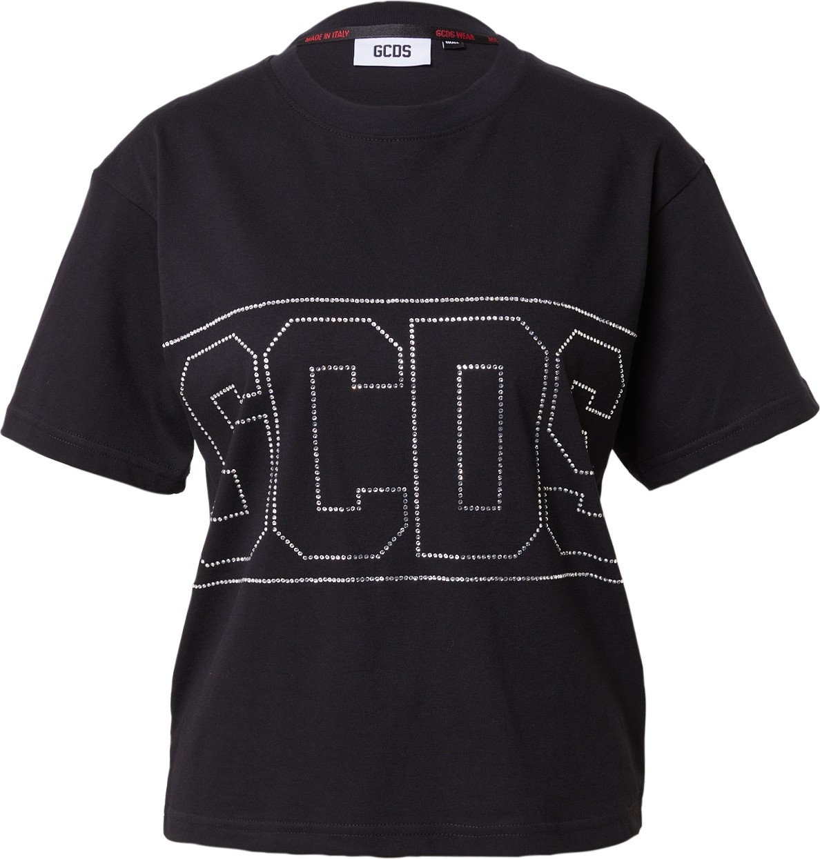 GCDS Tričko černá / stříbrná