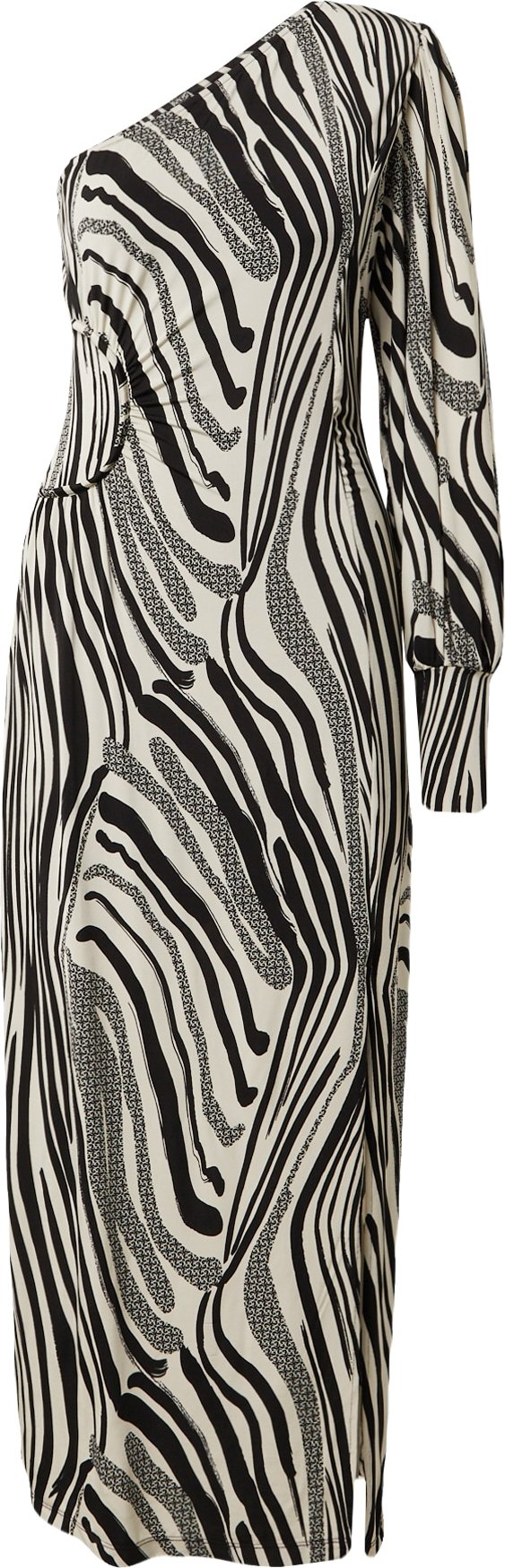 Gestuz Šaty 'Oda' černá / stříbrná / bílá