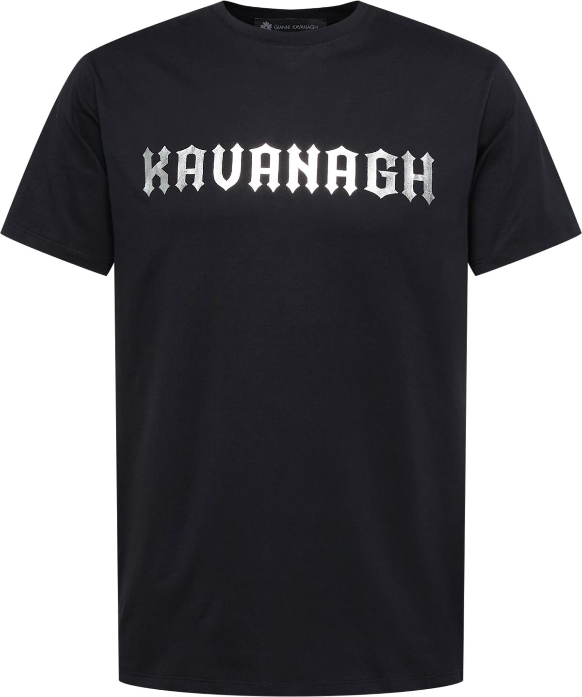 Gianni Kavanagh Tričko 'Black Liberation' černá / stříbrná
