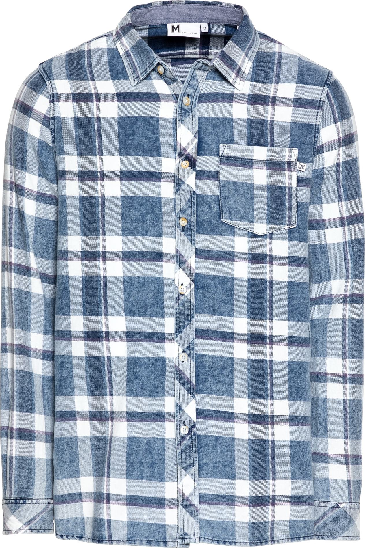 Hailys Men Košile 'Bill' námořnická modř / opálová / lenvandulová / bílá