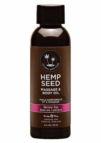 Hemp Seed masážní olej - vanilková cukrová vata 60 ml Earthly Body